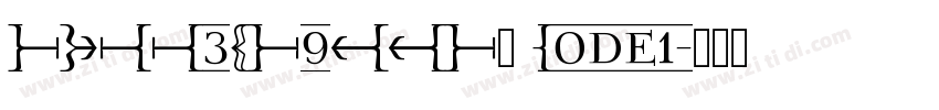 FREE3OF9TTF或 Code1字体转换